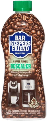 Bar Keepers Friend Coffee Maker Descaler (12 oz) - Removes Mineral Deposits from Espresso Makers and Automatic Drip and Single-Cup Coffee Makers