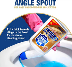 Bar Keepers Friend Toilet Bowl Cleaners (2 x 24 fl oz), Extra Thick & Fast-Acting Toilet & Bathroom Cleaner, Cleaning & Deodorizing, Removes Hard Water & Rust Stains, Grime & Odor, Bleach-Free