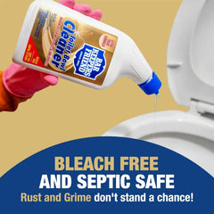 Bar Keepers Friend Toilet Bowl Cleaners (2 x 24 fl oz), Extra Thick & Fast-Acting Toilet & Bathroom Cleaner, Cleaning & Deodorizing, Removes Hard Water & Rust Stains, Grime & Odor, Bleach-Free